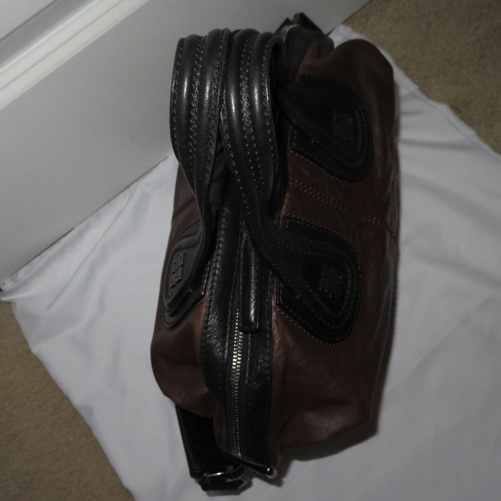 Givenchy Nightingale Small Bi Color Black Brown Lambskin Bag - Picture 10 of 15